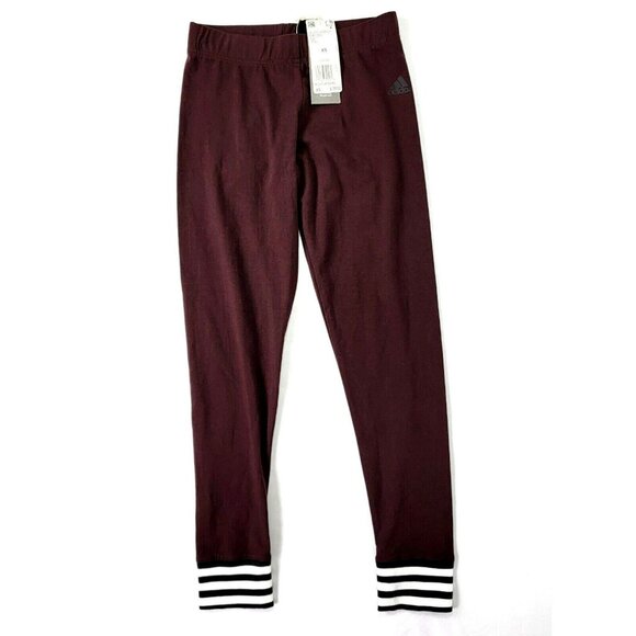 adidas Pants - Adidas W Cho Legging DX 1243 Womens Size XS pants stretch "Night Red" wine NEW